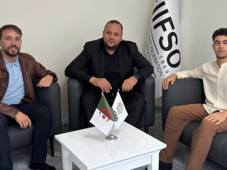 IIFSO Headquarters receives a delegation from Algerian students union in Türkiye